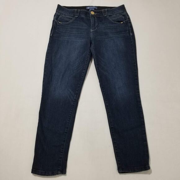 Democracy Jeans Womens 8 Blue Skinny Ab Solution Stretch Dark Indigo B1176KAN - Picture 1 of 12
